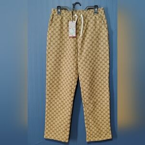 Gucci Tan Monogram Men's Joggers